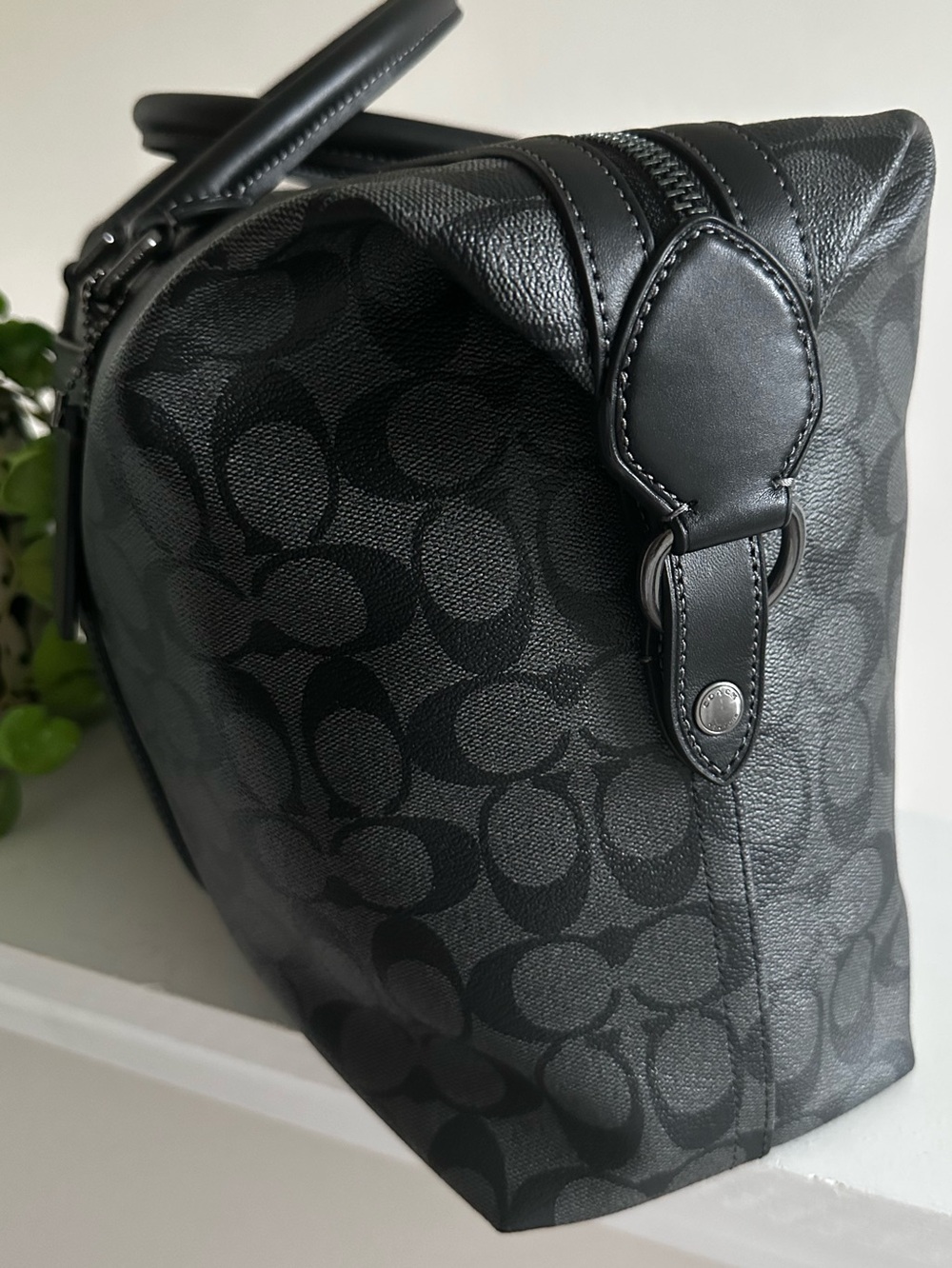 Coach Ellery Black Signature Travel Duffle NWOT - Picture 7 of 16